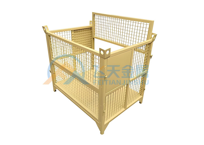 窄高可折叠金属料箱